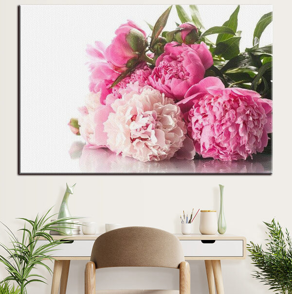 Quadri Un mazzo di fiori rosa e bianchi