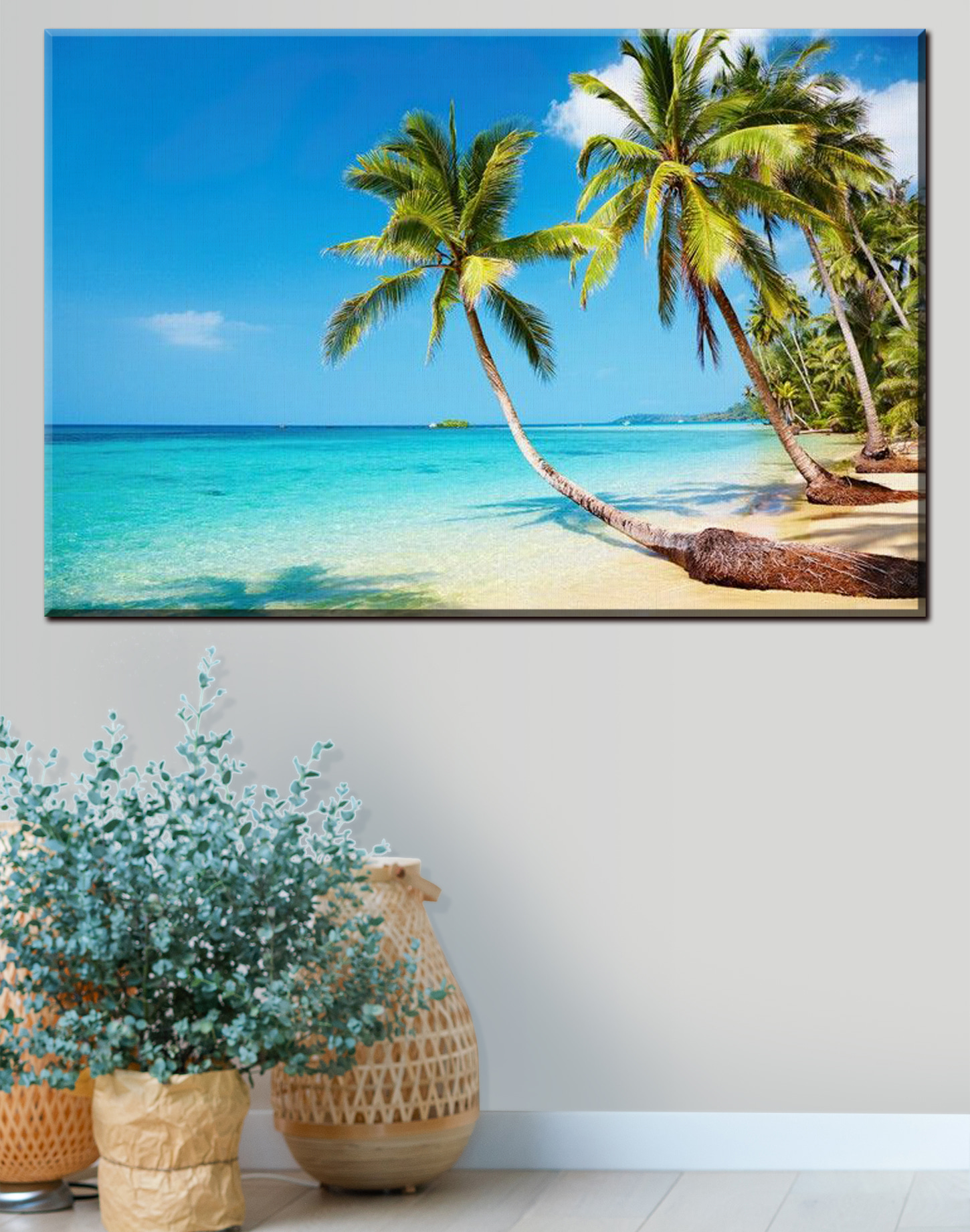 Palm trees on a beach