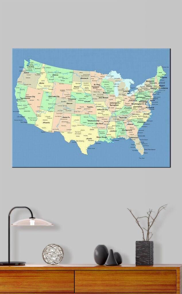 A map of the united states A map of the united states