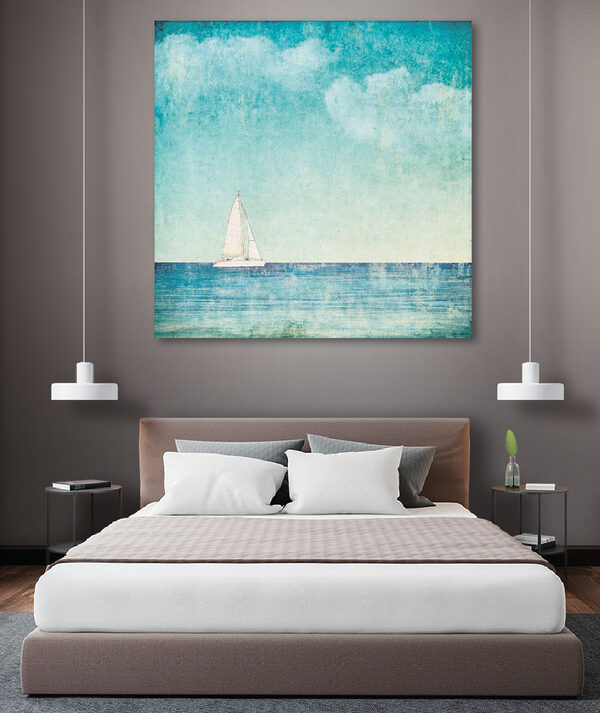 Quadri Quadri Una barca a vela in mare (COD: s09965)