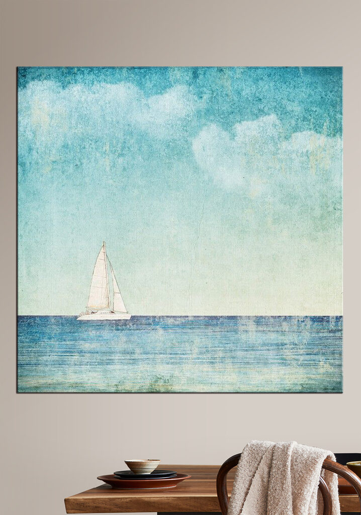 A sailboat in the ocean A sailboat in the ocean