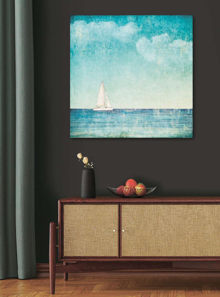 A sailboat in the ocean A sailboat in the ocean