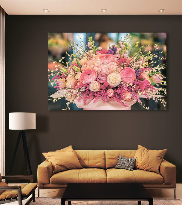Quadri Un mazzo di fiori in una scatola