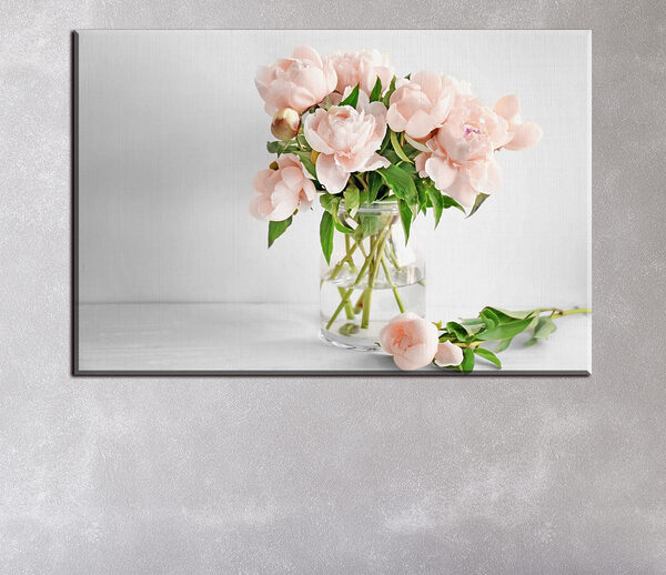 Quadri Un vaso di fiori rosa