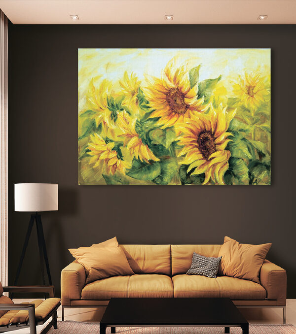 A painting of sunflowers A painting of sunflowers