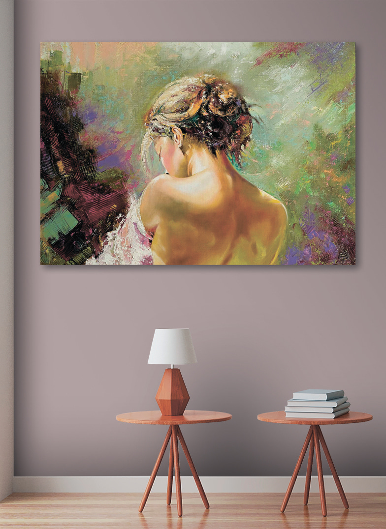 A painting of a woman A painting of a woman