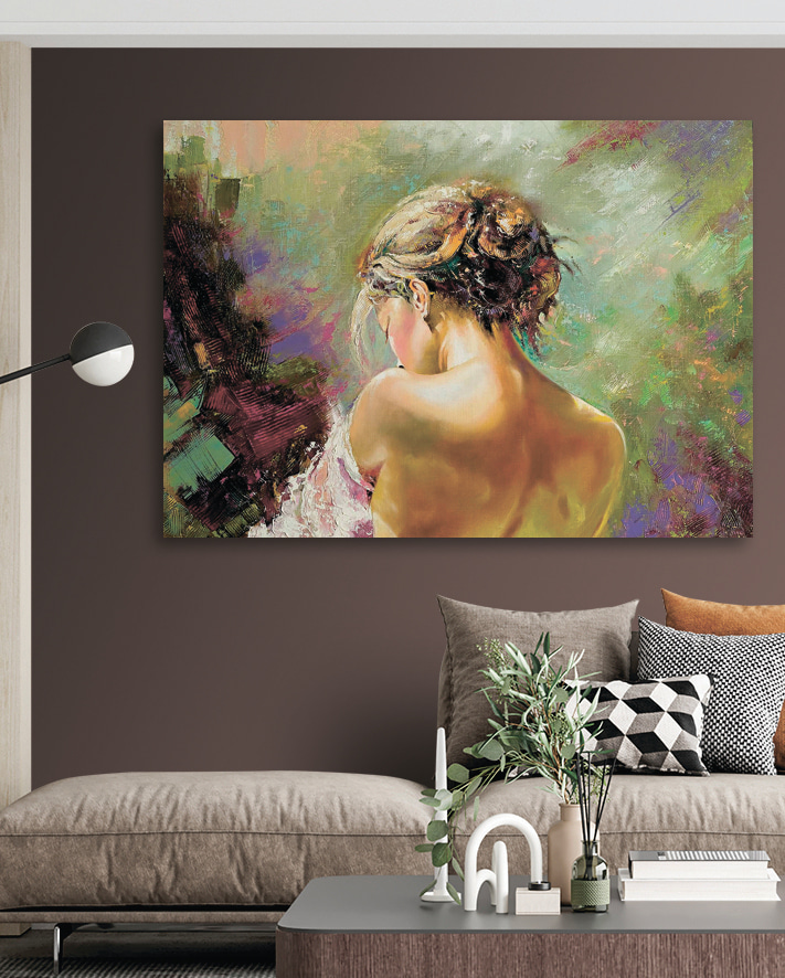 A painting of a woman A painting of a woman