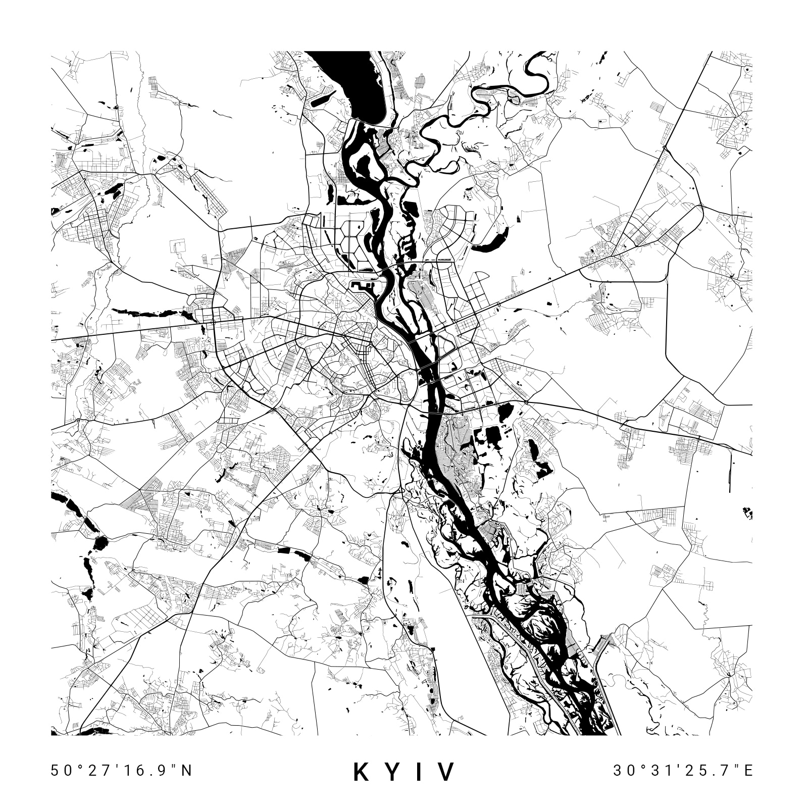 A map of a city