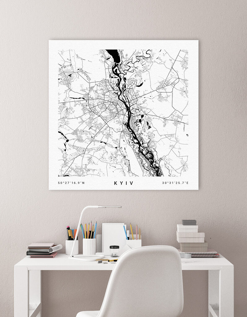 A map of a city