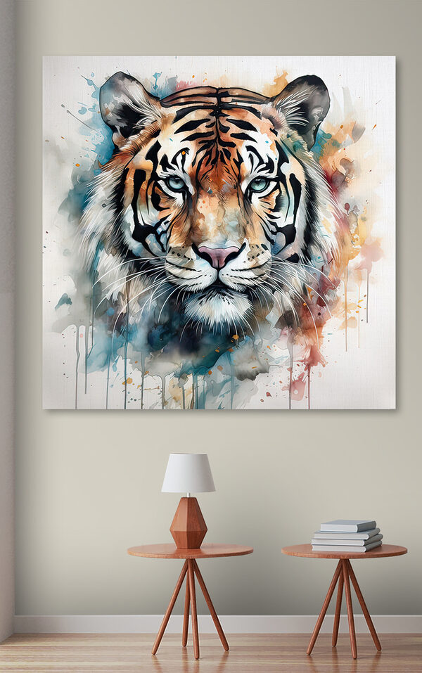 A painting of a tiger A painting of a tiger