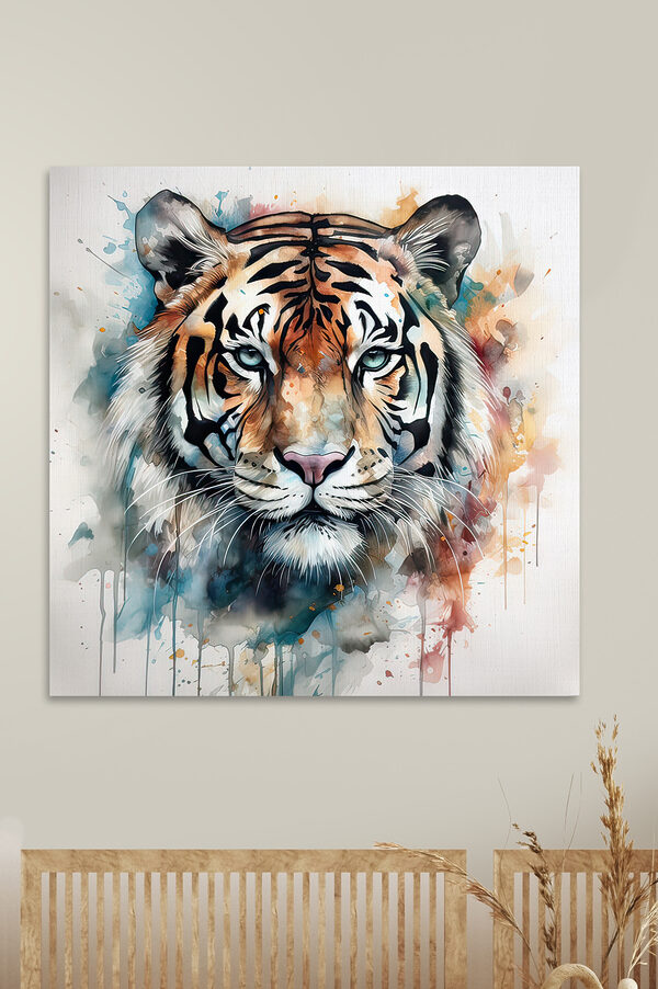 A painting of a tiger A painting of a tiger