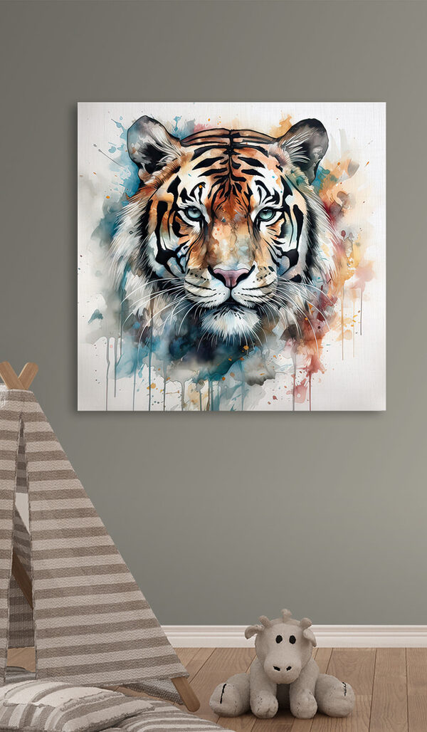 A painting of a tiger A painting of a tiger