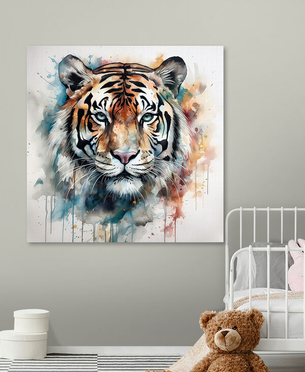 A painting of a tiger A painting of a tiger