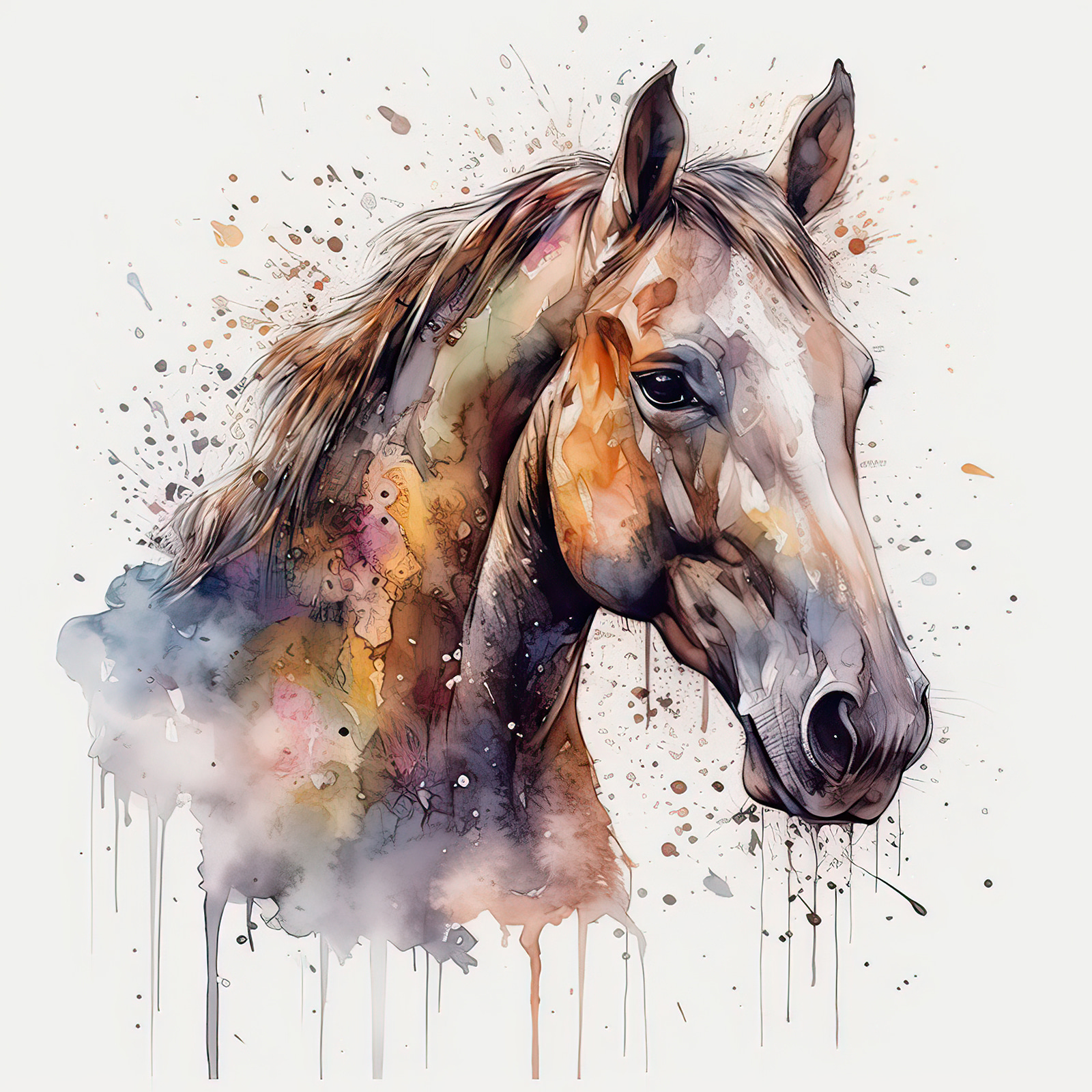A painting of a horse A painting of a horse