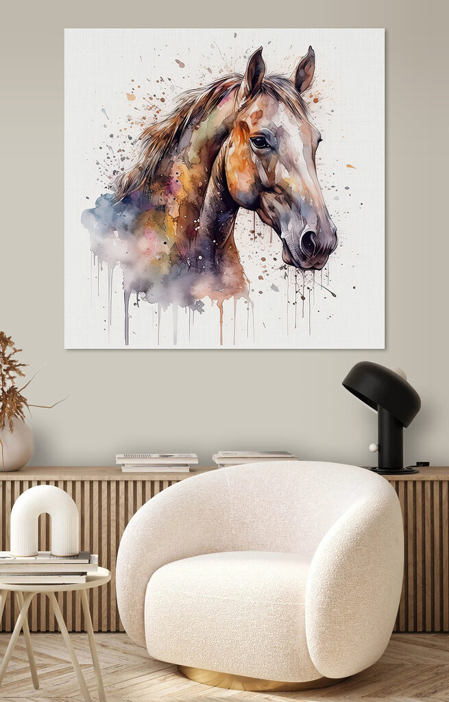 A painting of a horse A painting of a horse