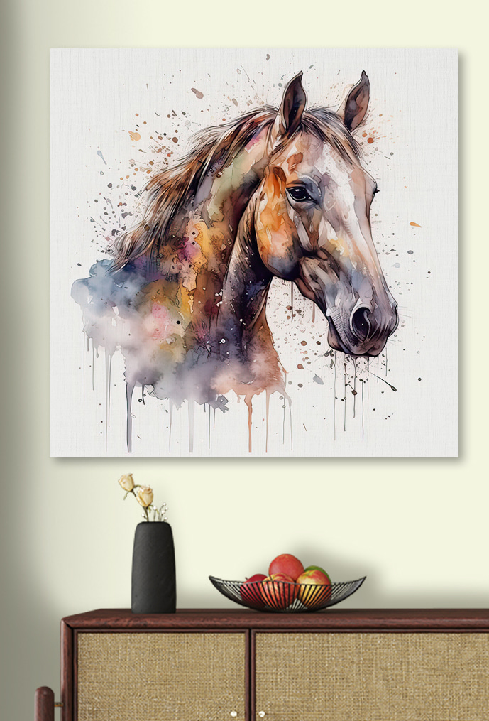 A painting of a horse A painting of a horse