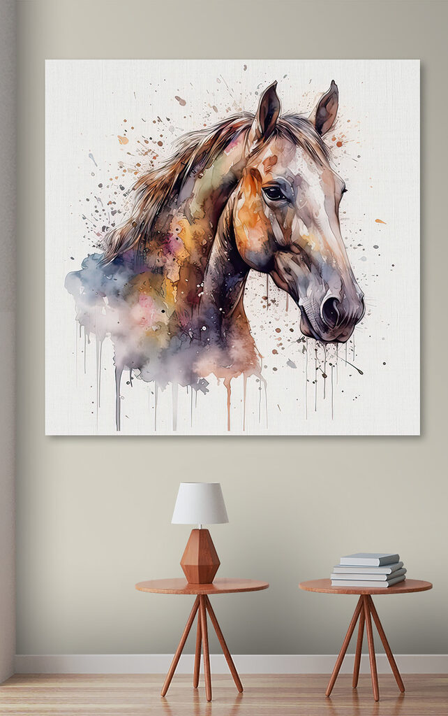 A painting of a horse A painting of a horse