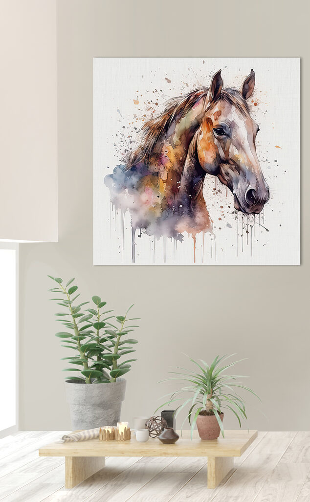 A painting of a horse A painting of a horse