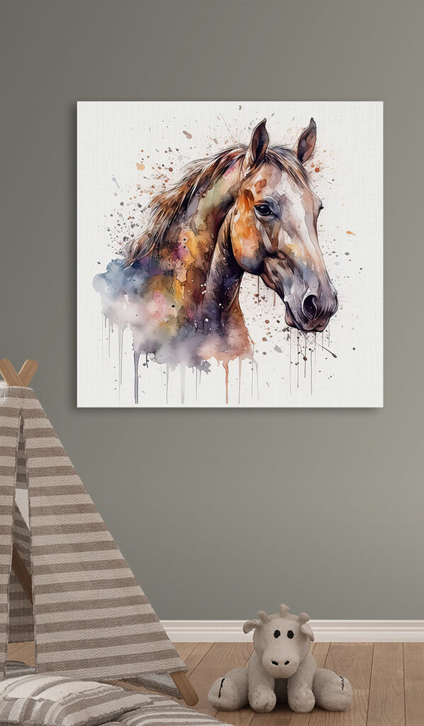 A painting of a horse A painting of a horse