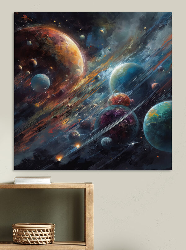 Quadri Planets in space with planets and stars (COD: s32350)