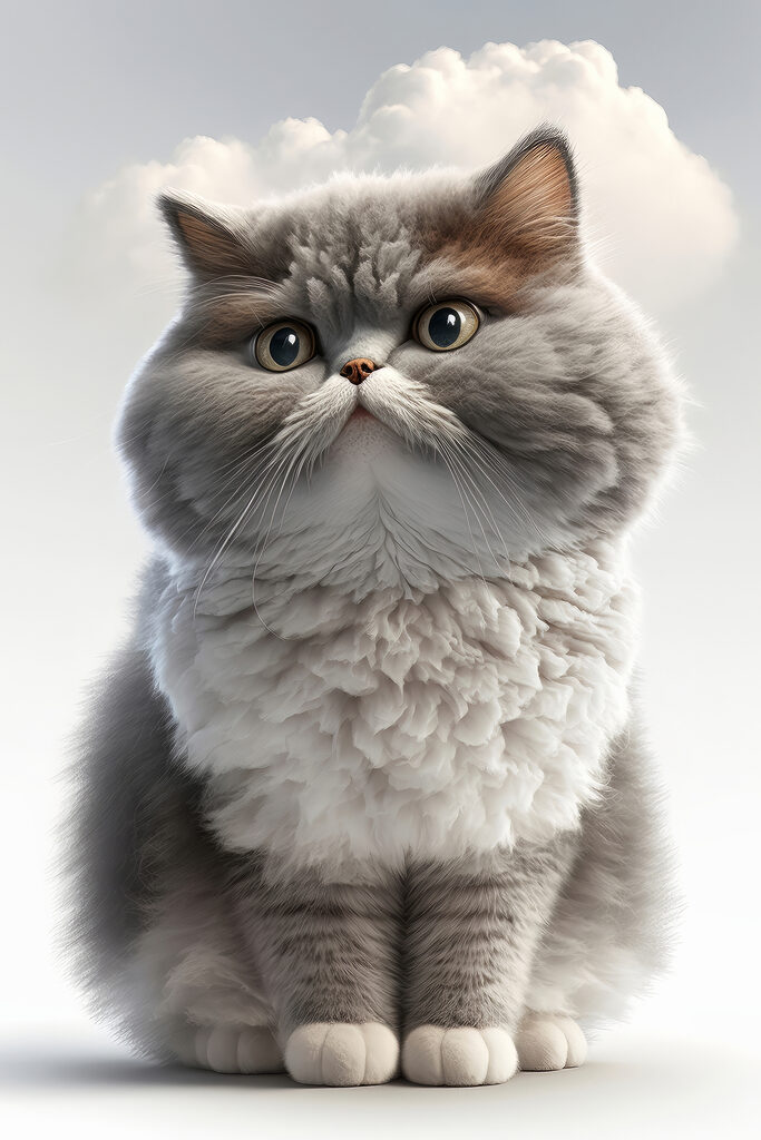 A cat looking at the camera