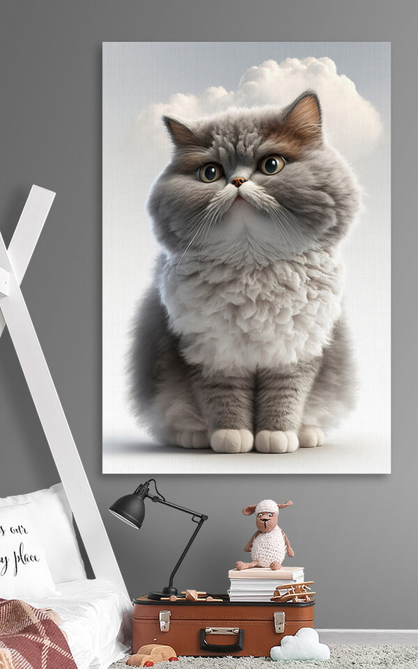 A cat looking at the camera