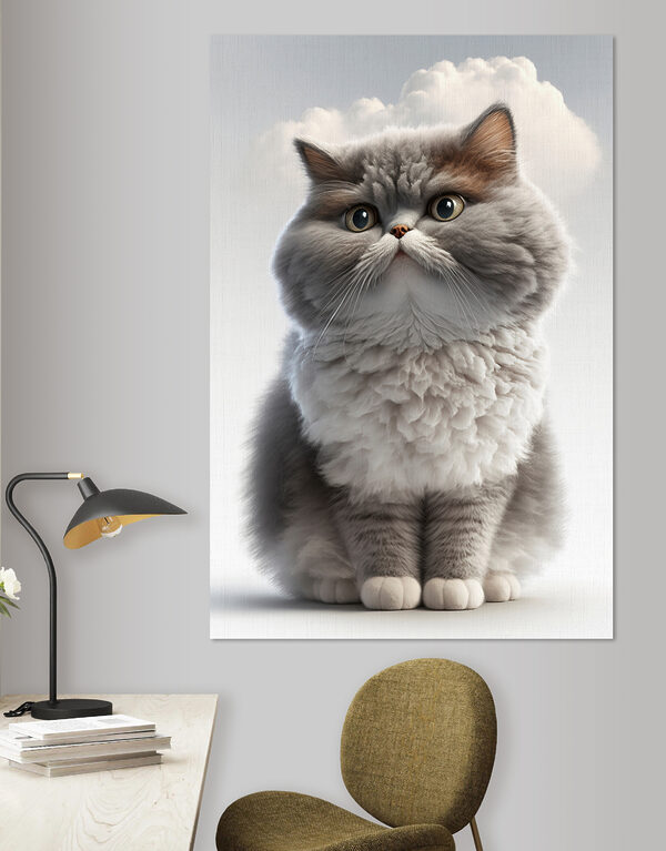 A cat looking at the camera