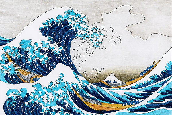A large wave of water A large wave of water