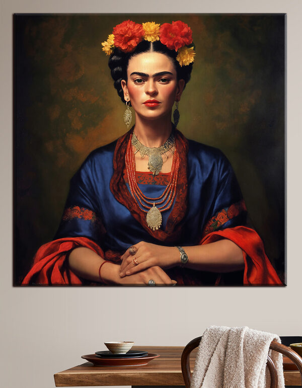 Quadri Quadri Un dipinto raffigurante una donna con dei fiori tra i capelli (COD: s32866)
