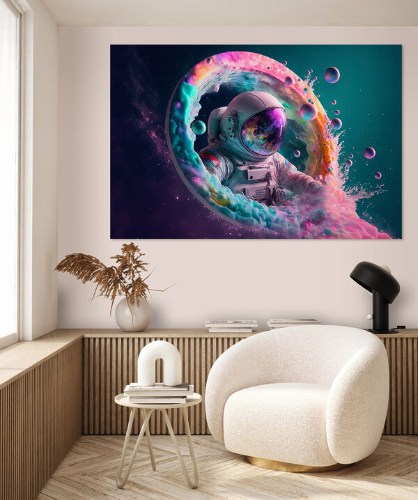 Quadri Quadri Un astronauta in un cerchio colorato (COD: s33510)