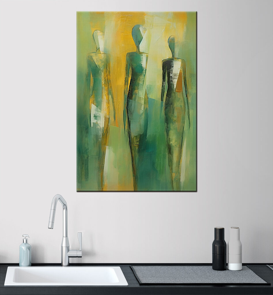 A painting of a group of people