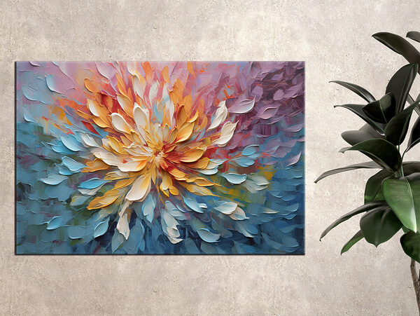 Quadri Quadri Un dipinto raffigurante un fiore (COD: s34488)