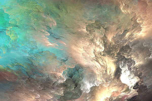 A colorful clouds in a sky A colorful clouds in a sky