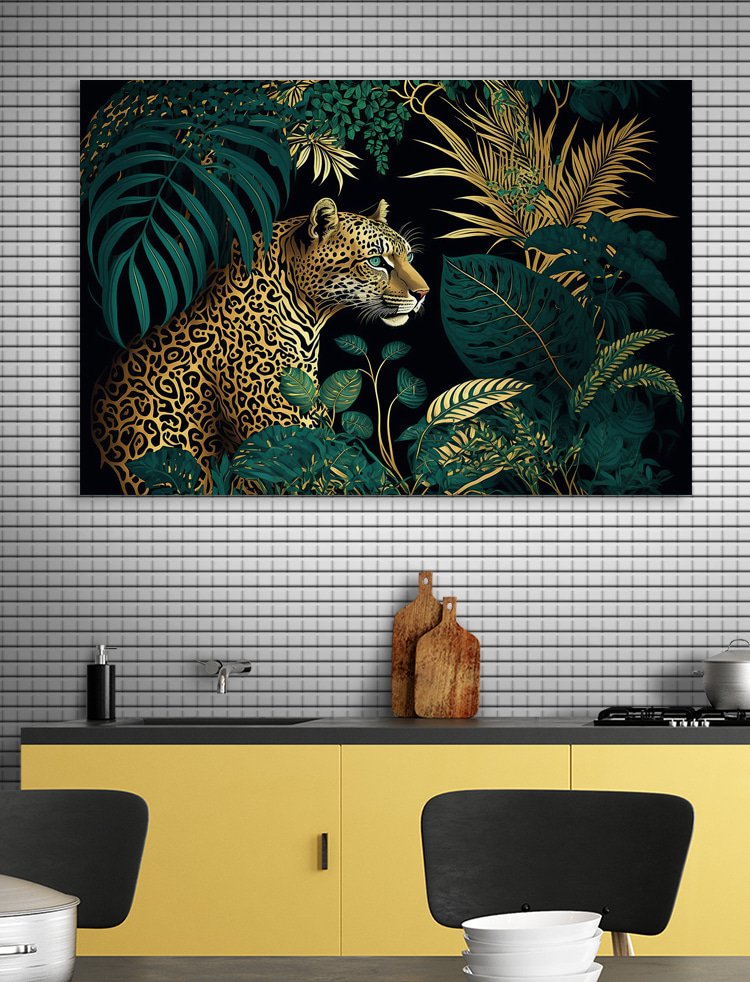 A leopard in the jungle A leopard in the jungle