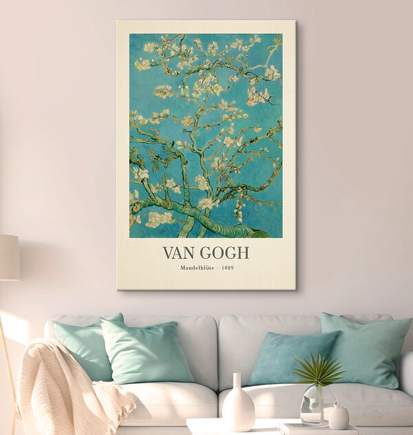 Quadri Quadri Un dipinto raffigurante un albero con fiori bianchi (COD: s35610)
