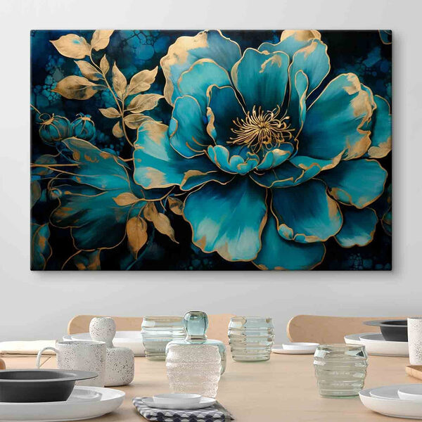 A painting of a flower A painting of a flower