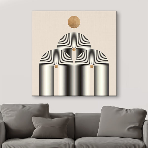 Sun-drenched arches in serene symmetry