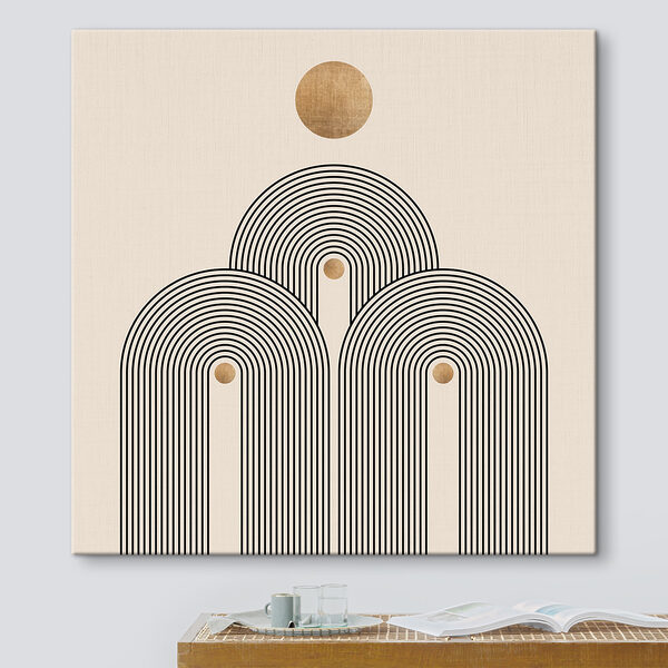 Sun-drenched arches in serene symmetry