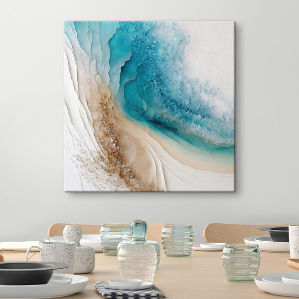 A blue and white watercolor painting A blue and white watercolor painting