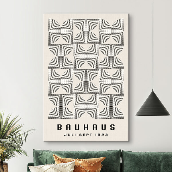 A pattern of circles and lines