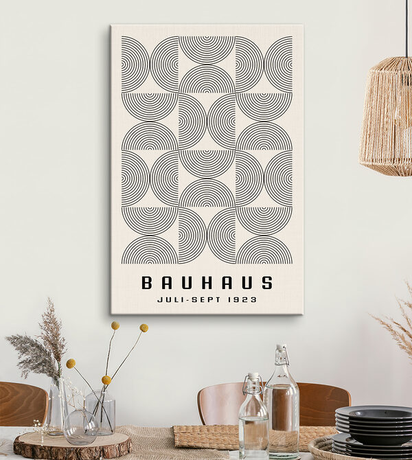 A pattern of circles and lines