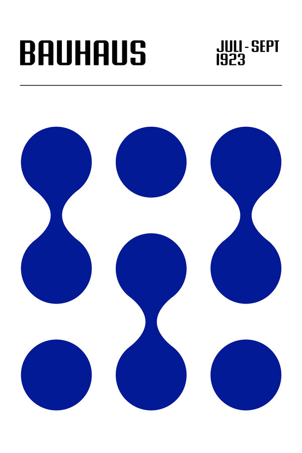 A group of blue dots