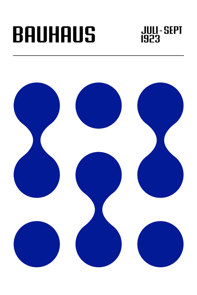 A group of blue dots