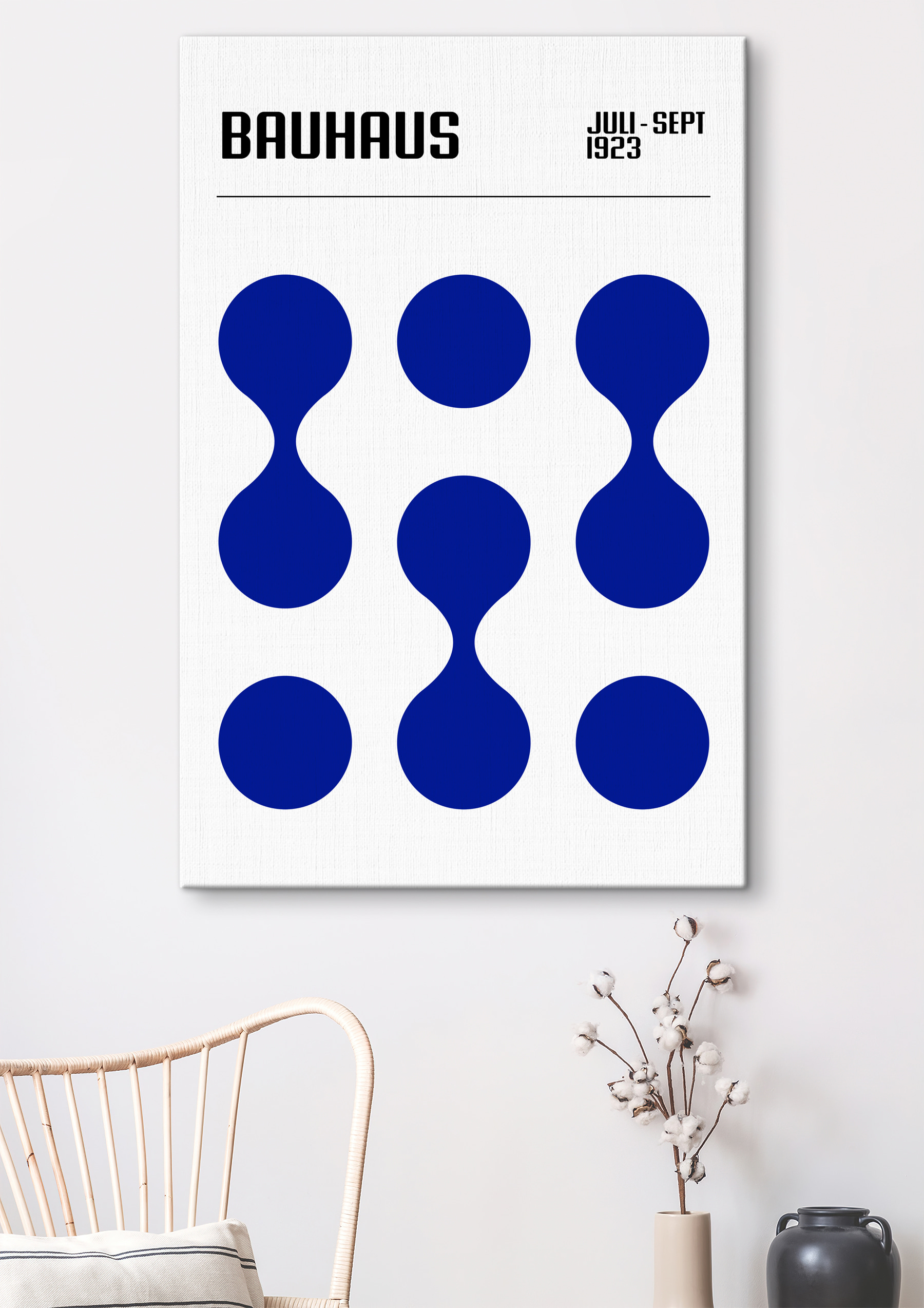 A group of blue dots