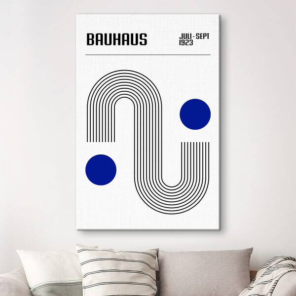 Quadri Quadri Linee e puntini neri e blu (COD: s36280)
