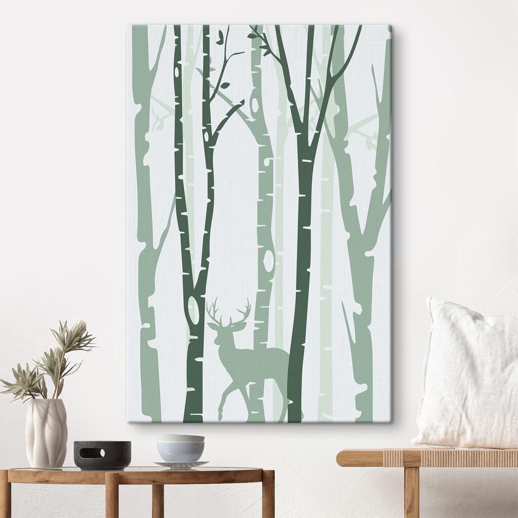 A deer in a forest