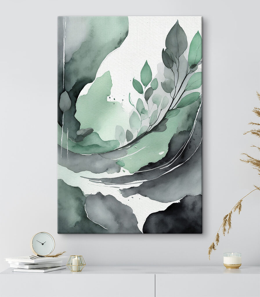 A watercolor painting of a plant