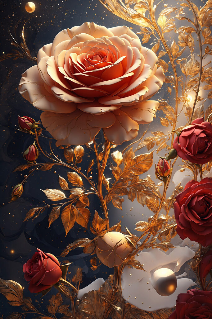 A close up of flowers