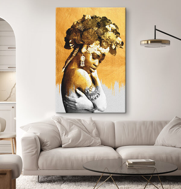 Quadri Una donna con dei fiori tra i capelli