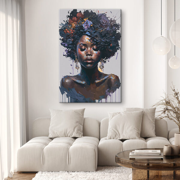 Quadri Una donna con dei fiori tra i capelli